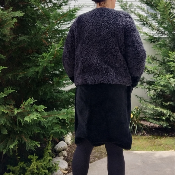 Lanvin Shearlings Black Teddy Jacket Cozy Mid-Length Design 40 - Picture 4 of 12